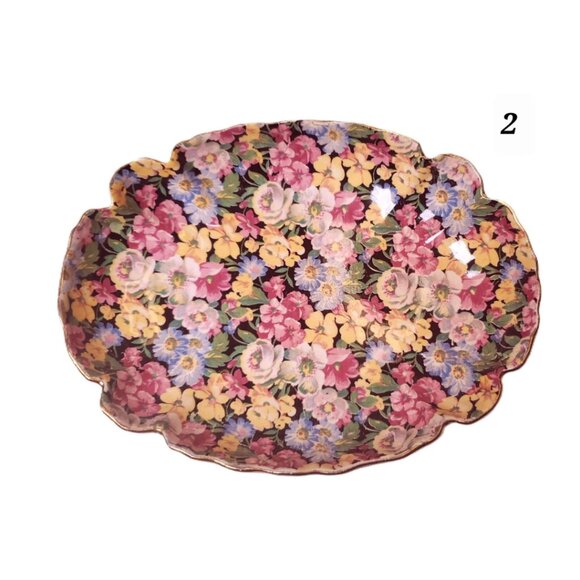 Vintage Staffordshire Old Foley “Florita” Chintz Pottery – James Kent England - Picture 5 of 10